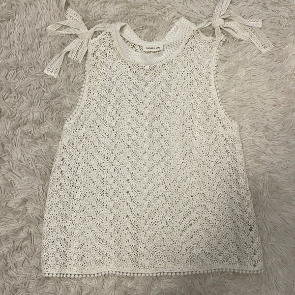 Sugarlips Crochet Sleeveless Top NWOT - Picture 1 of 6